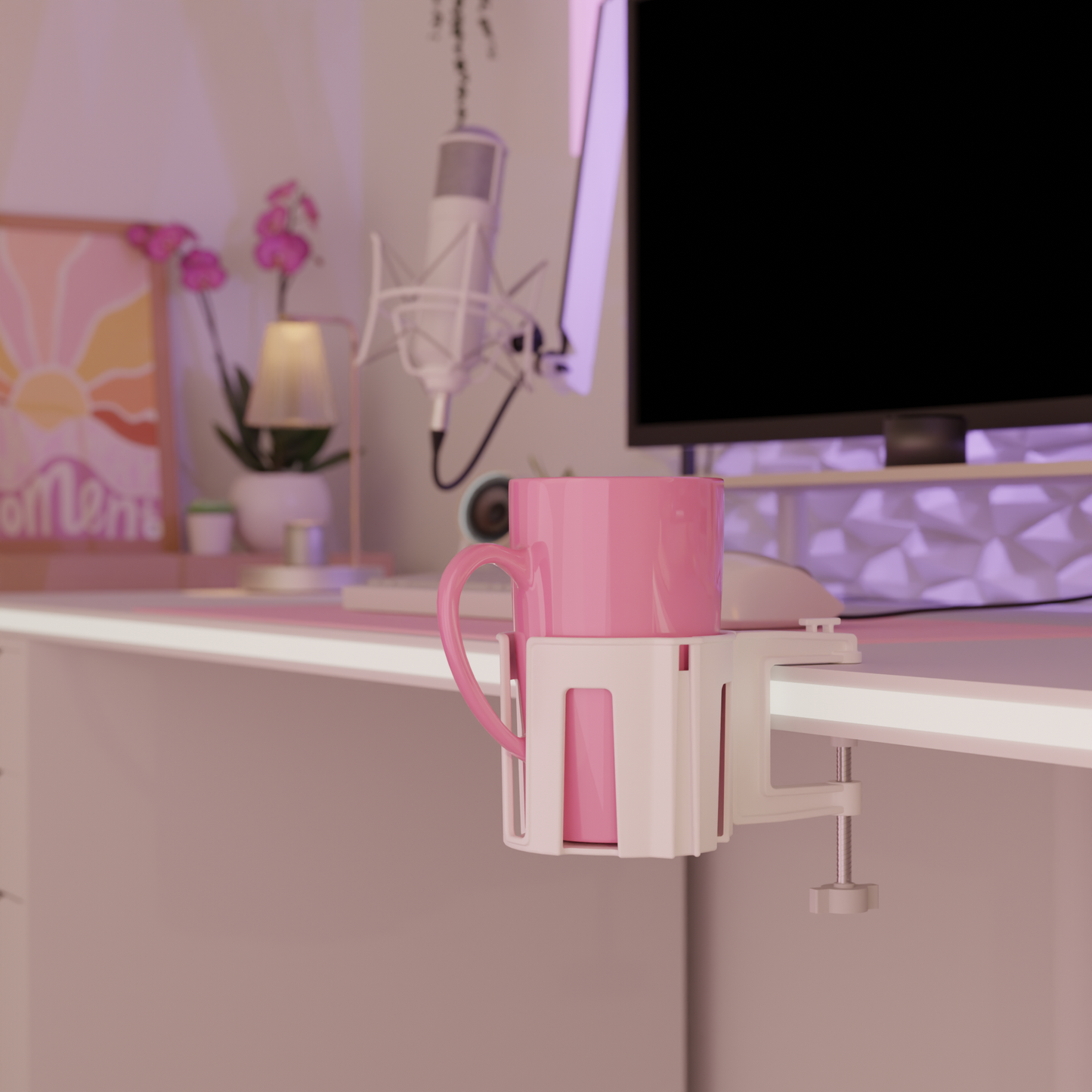 Cup-Holster Desk & Table Cup Holder