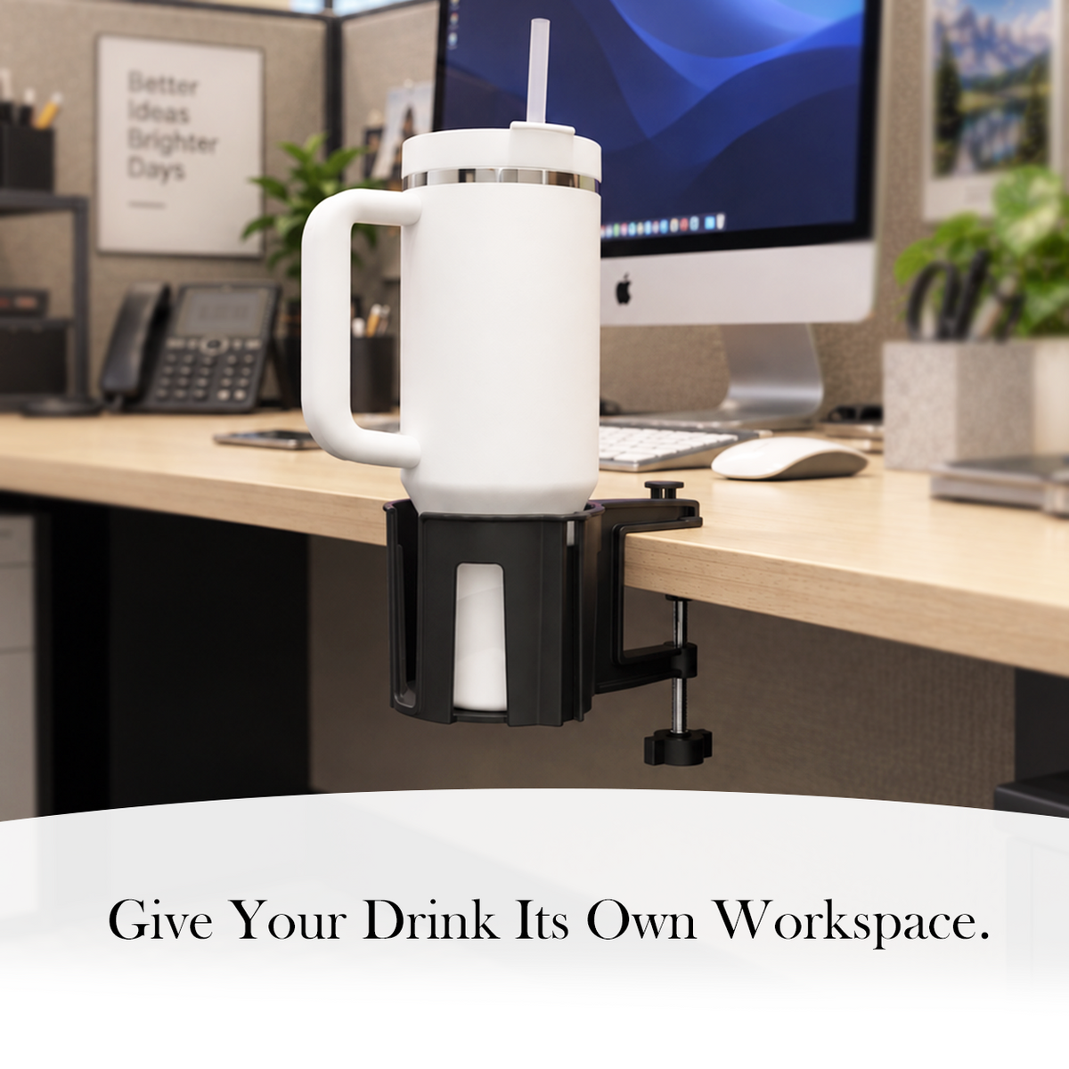 Cup-Holster Desk & Table Cup Holder